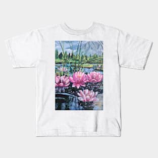 lake of flowers Kids T-Shirt